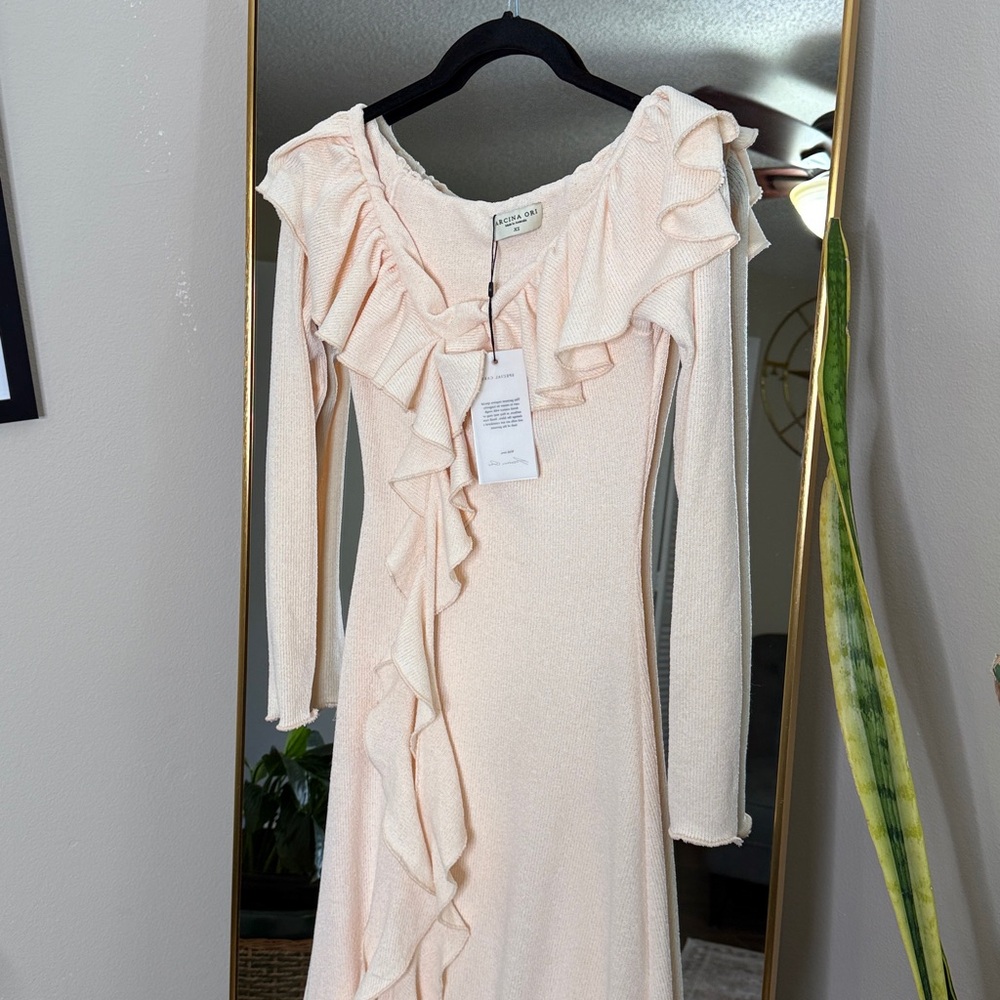 Arcina Ori Mila Crème Maxi Dress NWT - Picture 15 of 17